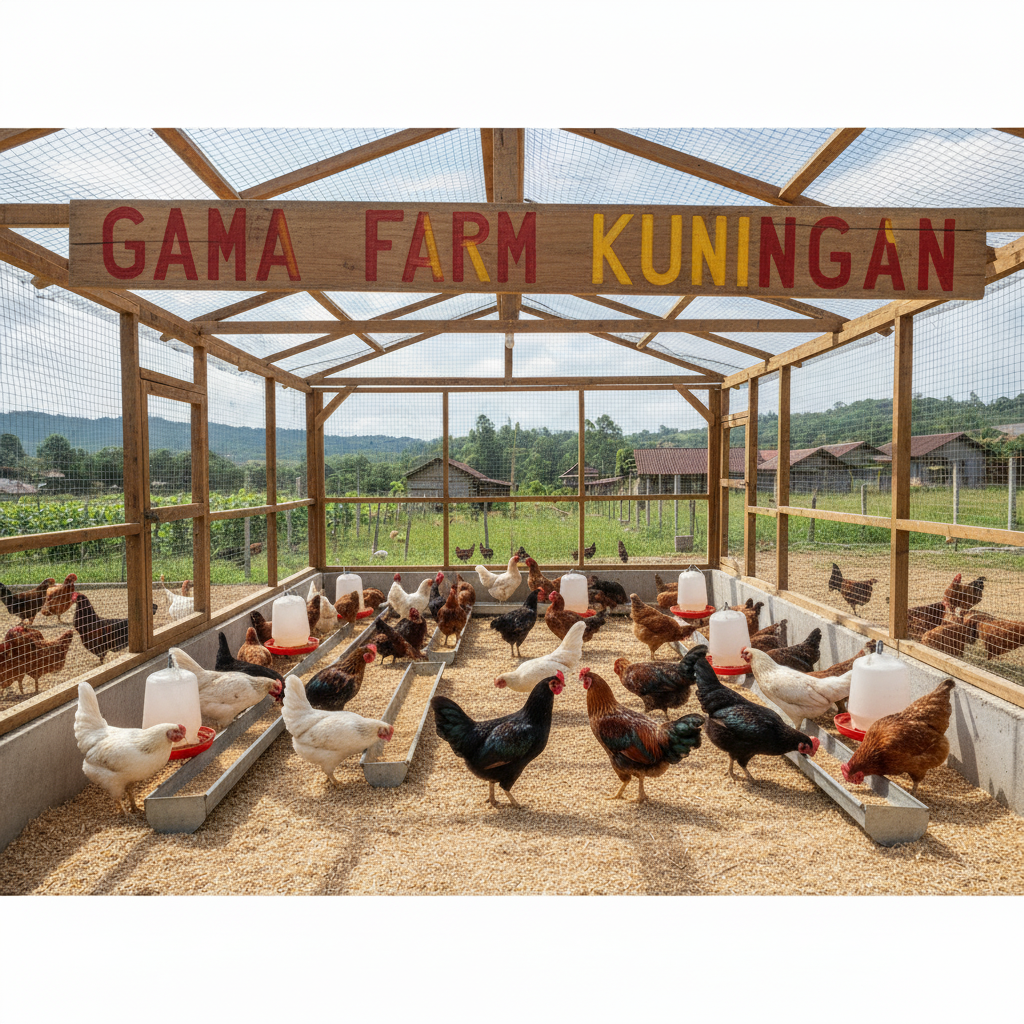 Peternakan Gama Farm yang bersih dan modern